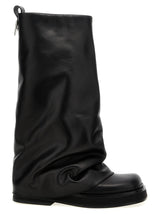 Bottes hautes The Attico en veau noir