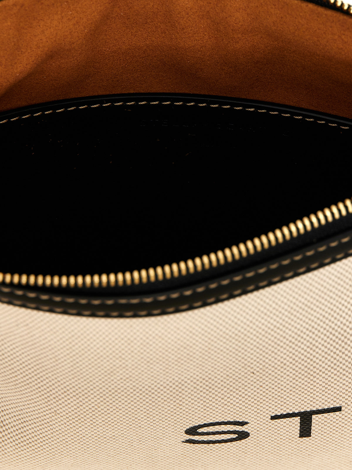 Sac pochette Stella McCartney en coton beige