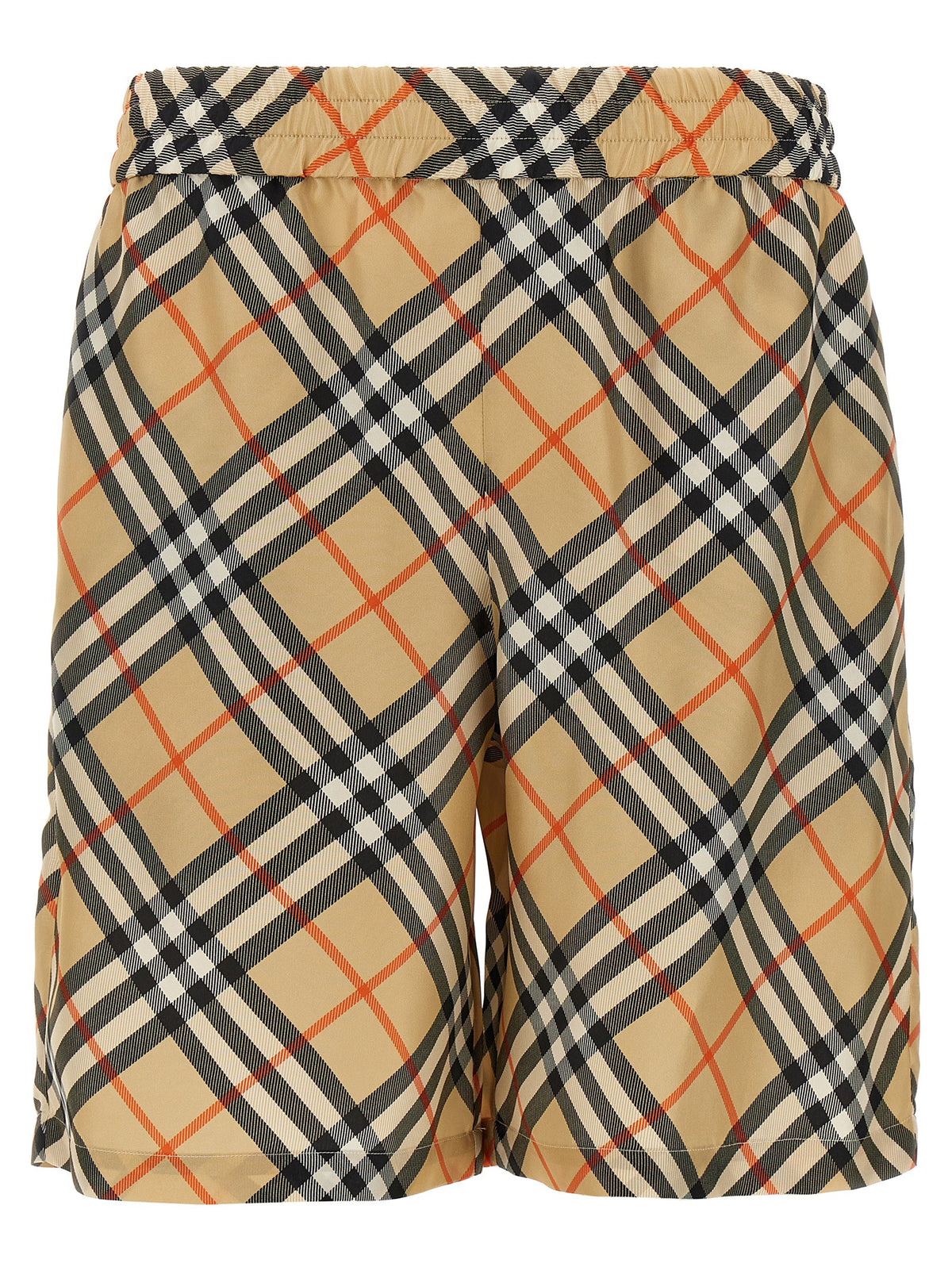 Short en satin beige Burberry
