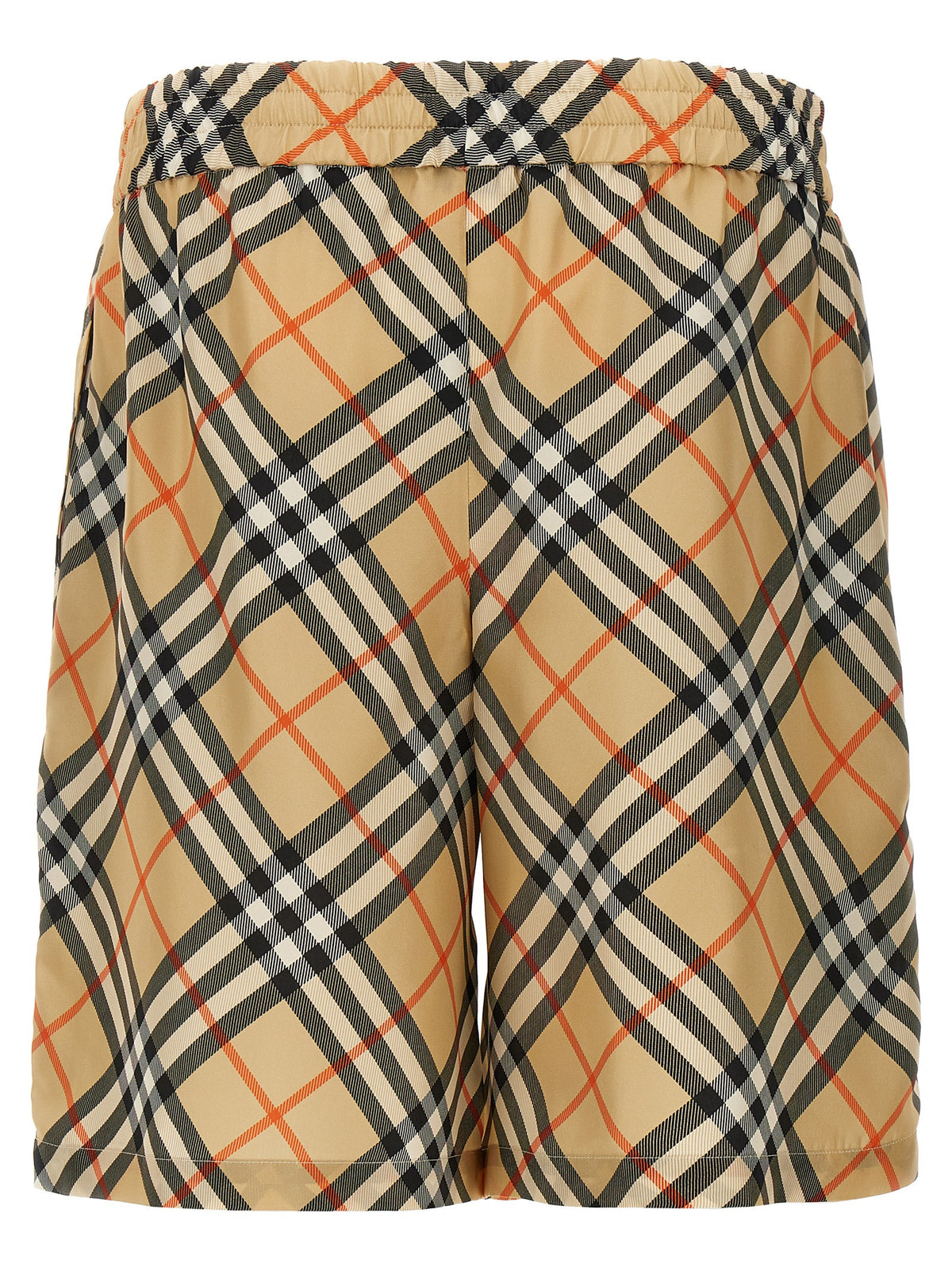 Short en satin beige Burberry