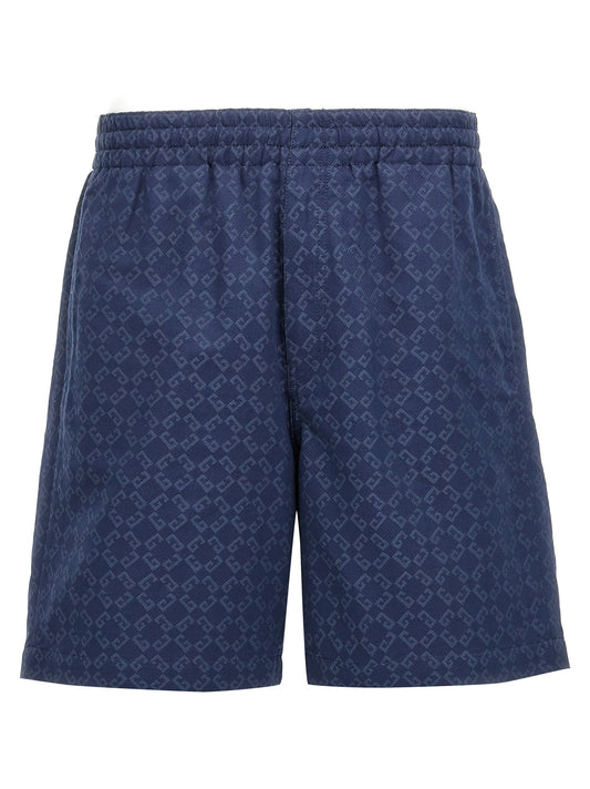 Givenchy Blue Cotton Bermuda Shorts