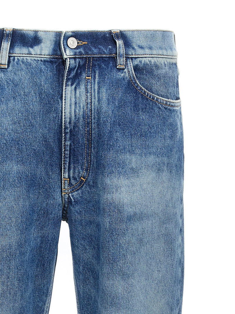 Givenchy Blue Cotton Straight-Leg Jeans for Men