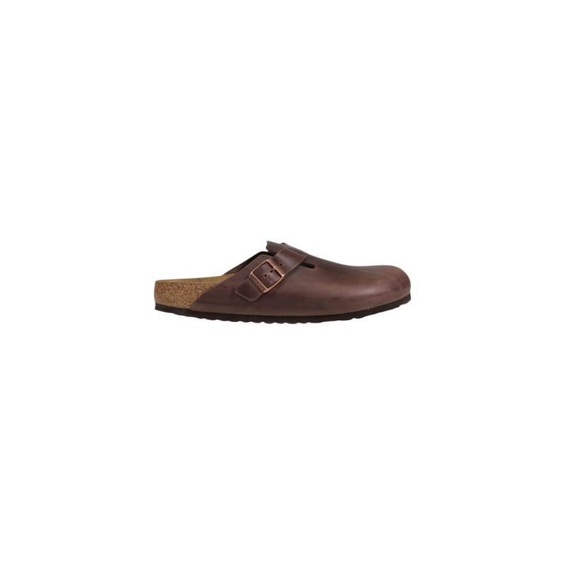 Birkenstock Boston Brown Leather Clogs for Men