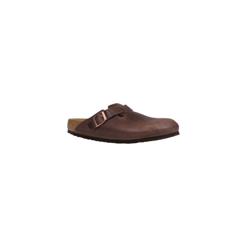 Birkenstock Boston Brown Leather Clogs for Men