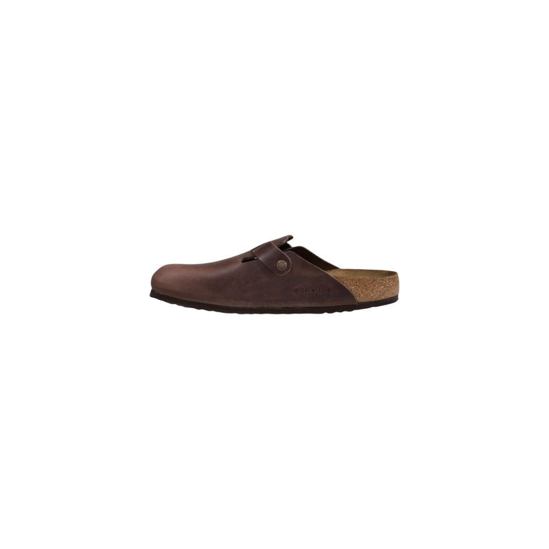 Birkenstock Boston Brown Leather Clogs for Men