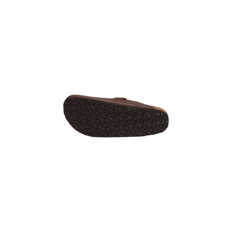 Birkenstock Boston Brown Leather Clogs for Men
