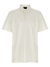 Brioni White Cotton Polo Shirt - Timeless Elegance for Men