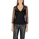 Morgan De Toi Black Polyester Blouse