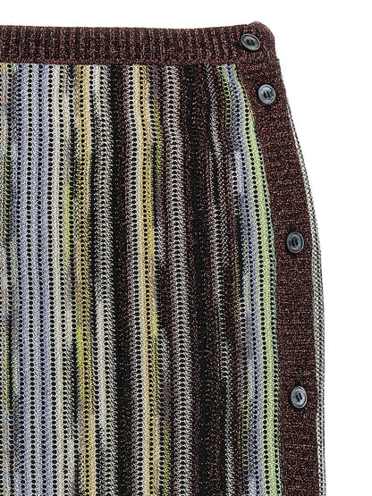 Missoni Multicolor Viscose Long Skirt