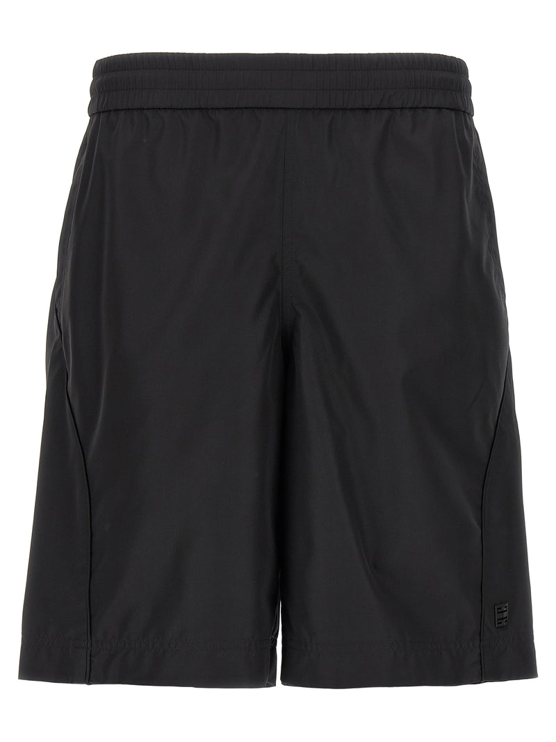 Givenchy Black Polyester Bermuda Shorts for Men