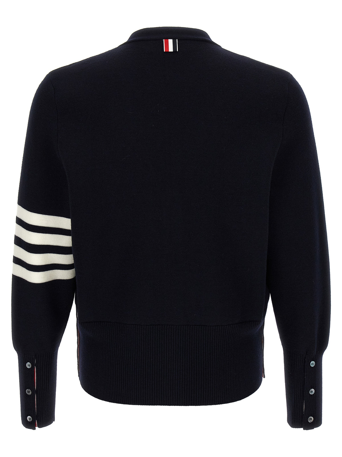 Thom Browne Blue Virgin Wool Cardigan
