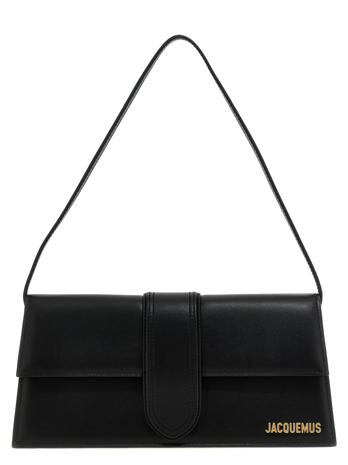 Sac porté épaule Jacquemus en cuir de vachette noir