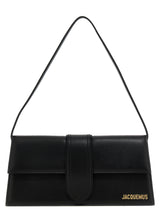Sac porté épaule Jacquemus en cuir de vachette noir