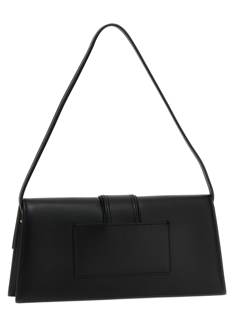 Sac porté épaule Jacquemus en cuir de vachette noir