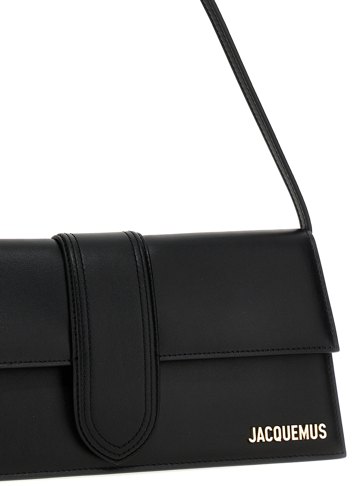 Sac porté épaule Jacquemus en cuir de vachette noir