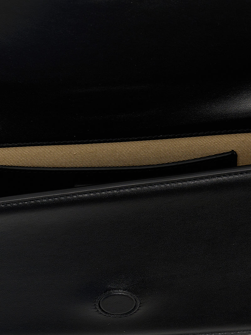 Sac porté épaule Jacquemus en cuir de vachette noir