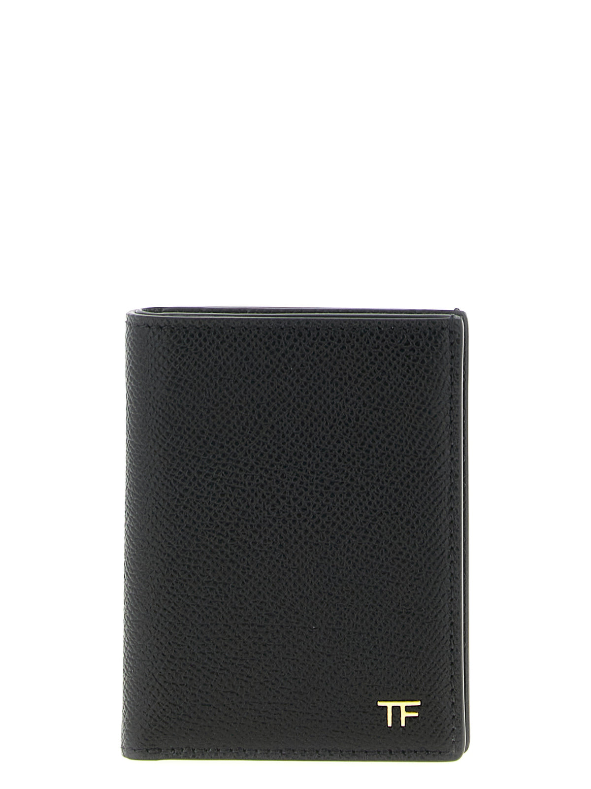 Porte-cartes Tom Ford en cuir de veau noir