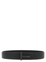 Ceinture Tom Ford en veau noir