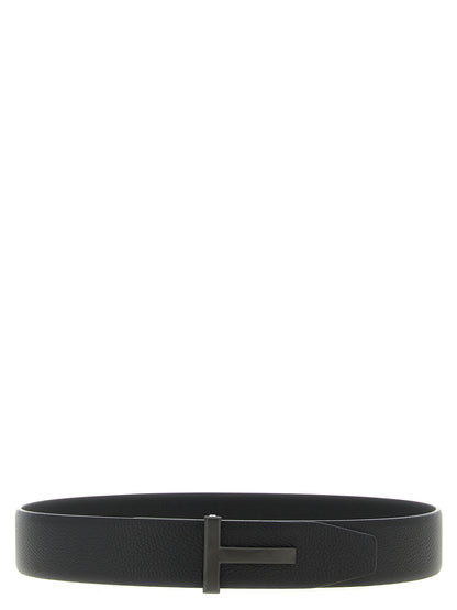 Tom Ford Black Calfskin Belt