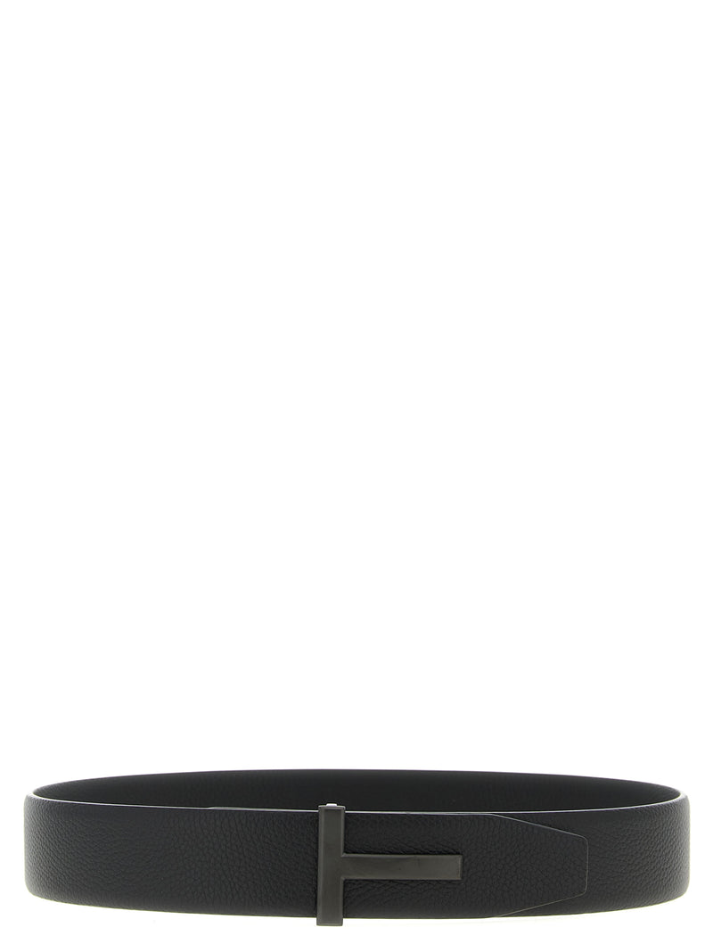 Ceinture Tom Ford en veau noir
