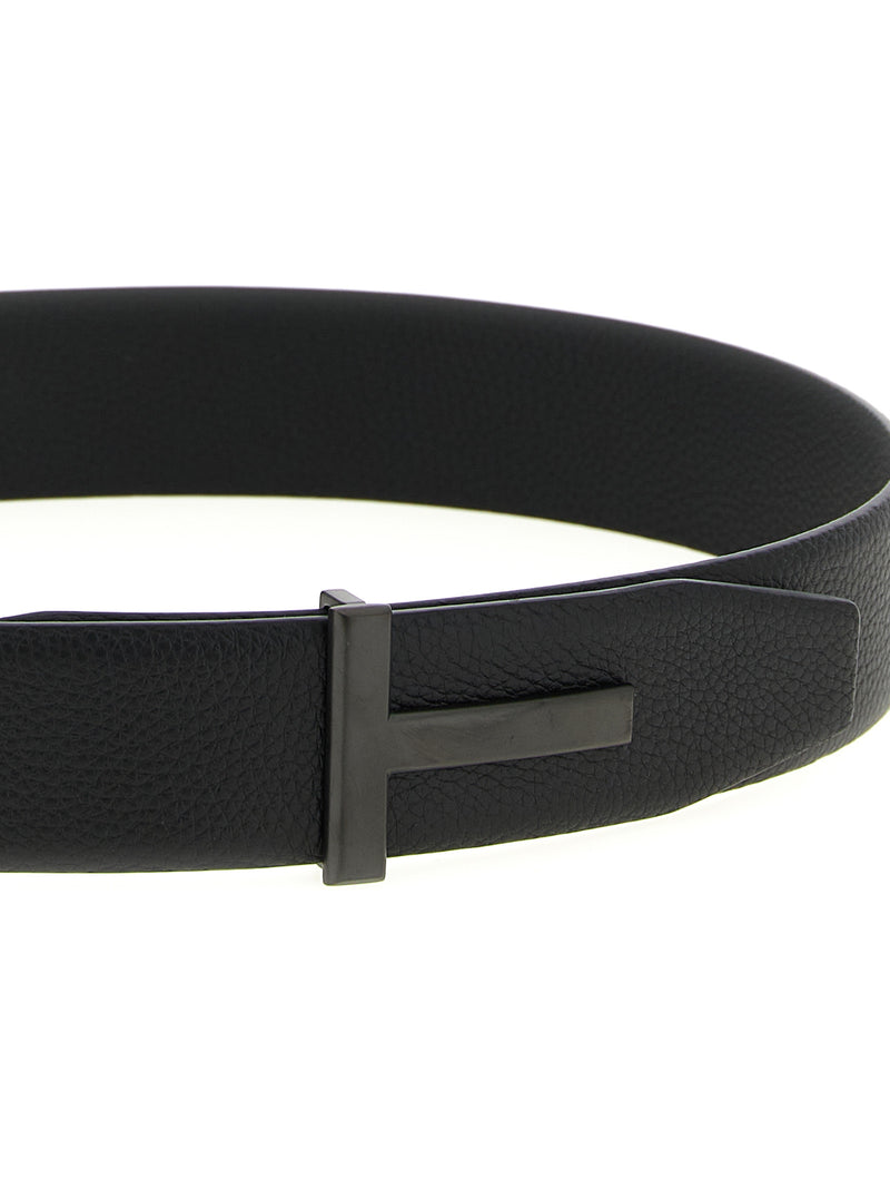 Ceinture Tom Ford en veau noir