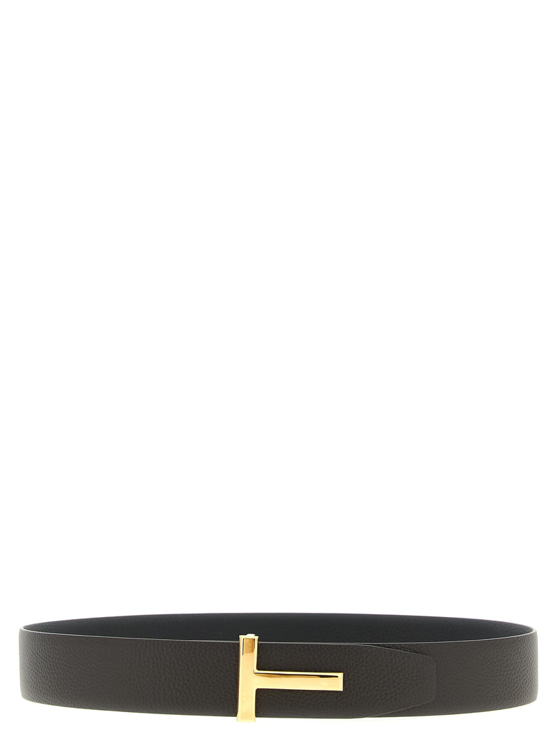 Tom Ford Multicolor Calfskin Regular Belt - Icon Reversible Design
