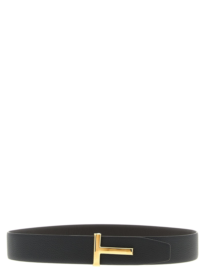 Tom Ford Multicolor Calfskin Regular Belt - Icon Reversible Design