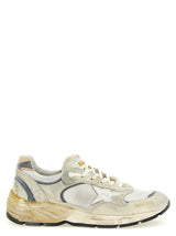 Golden Goose Running Dad New White Leather Sneakers