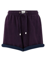 Le short bermuda The Attico en coton violet