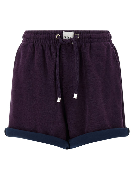Le short bermuda The Attico en coton violet