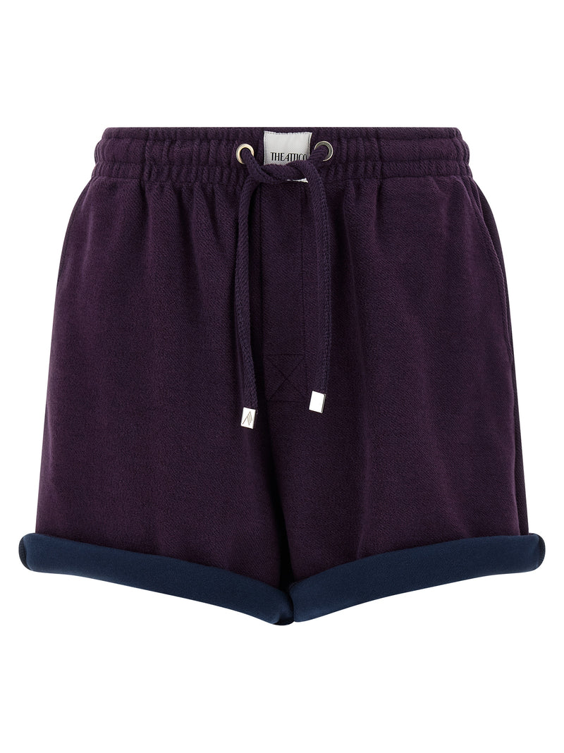 Le short bermuda The Attico en coton violet