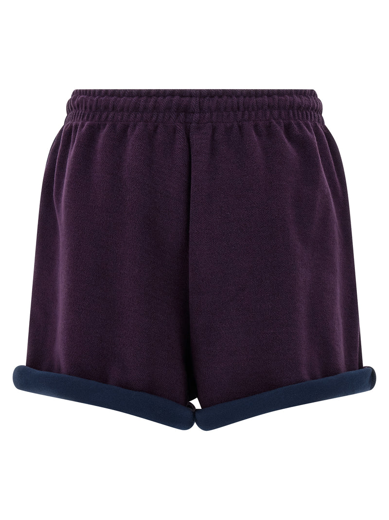 Le short bermuda The Attico en coton violet