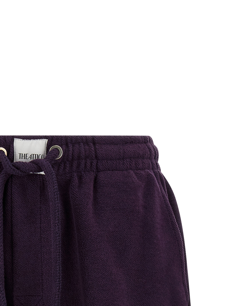Le short bermuda The Attico en coton violet
