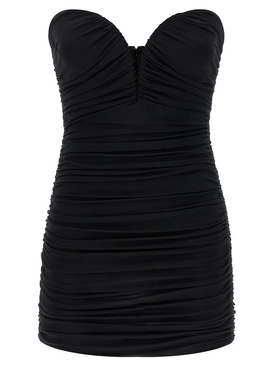 Robe courte Elisabetta Franchi noire en viscose
