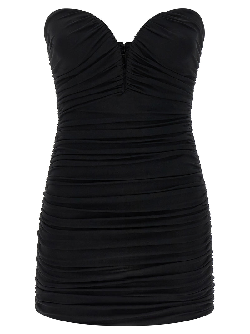 Robe courte Elisabetta Franchi noire en viscose
