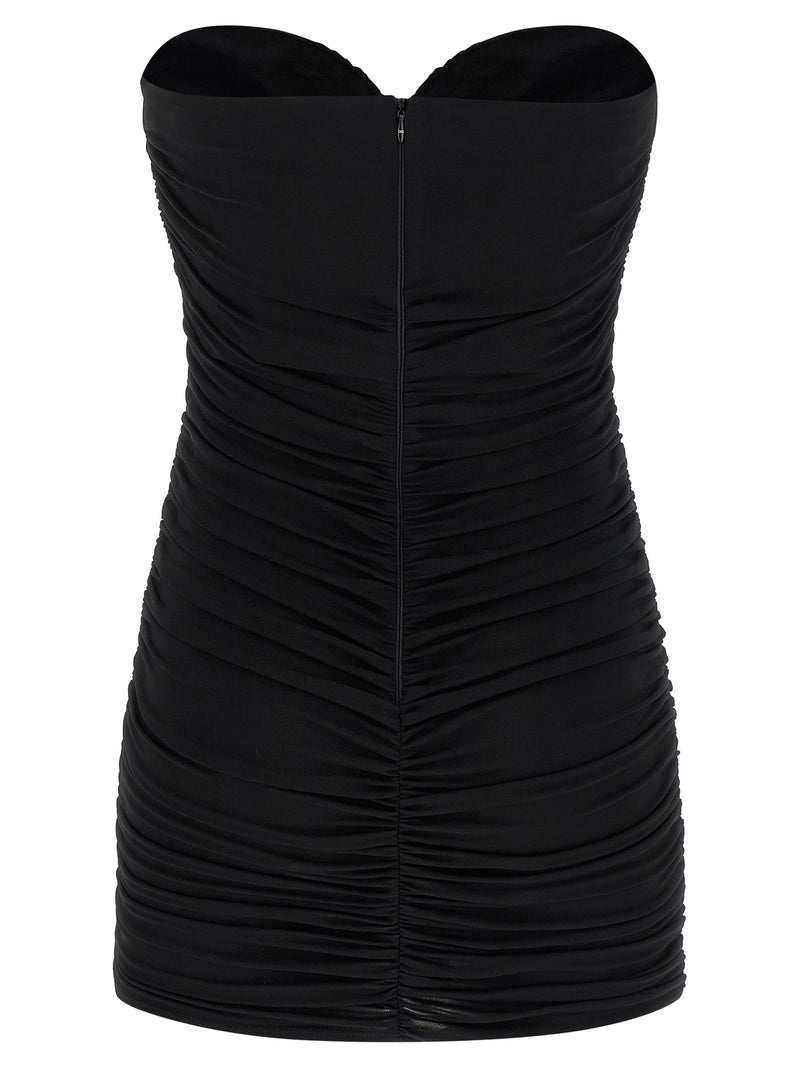 Robe courte Elisabetta Franchi noire en viscose
