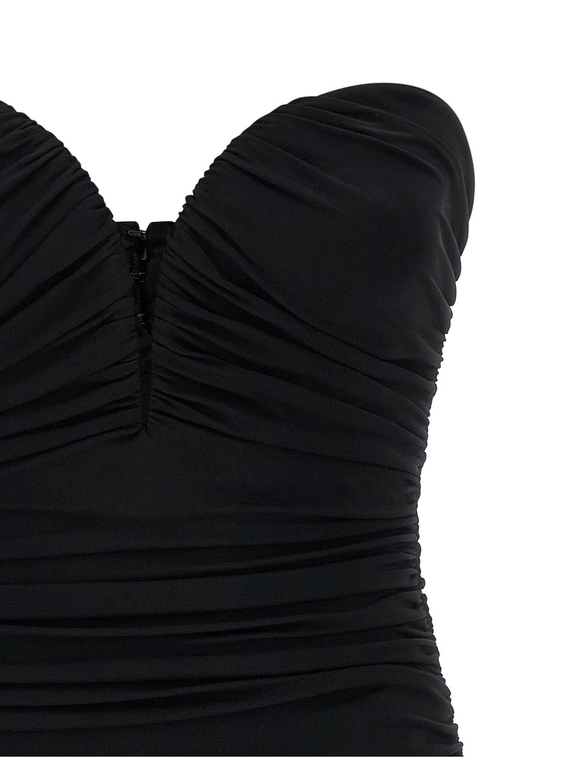 Robe courte Elisabetta Franchi noire en viscose
