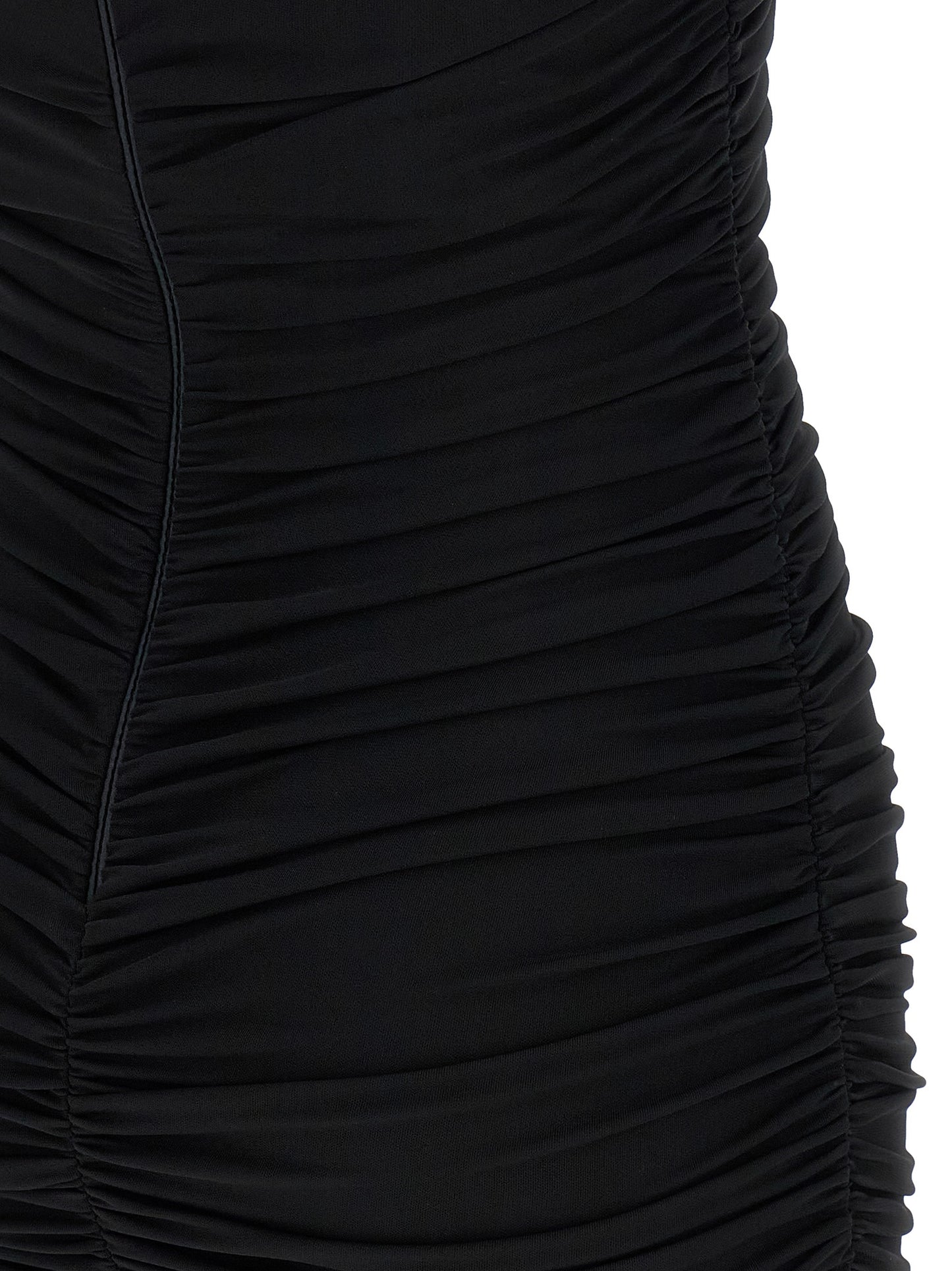 Elisabetta Franchi Black Viscose Short Dress