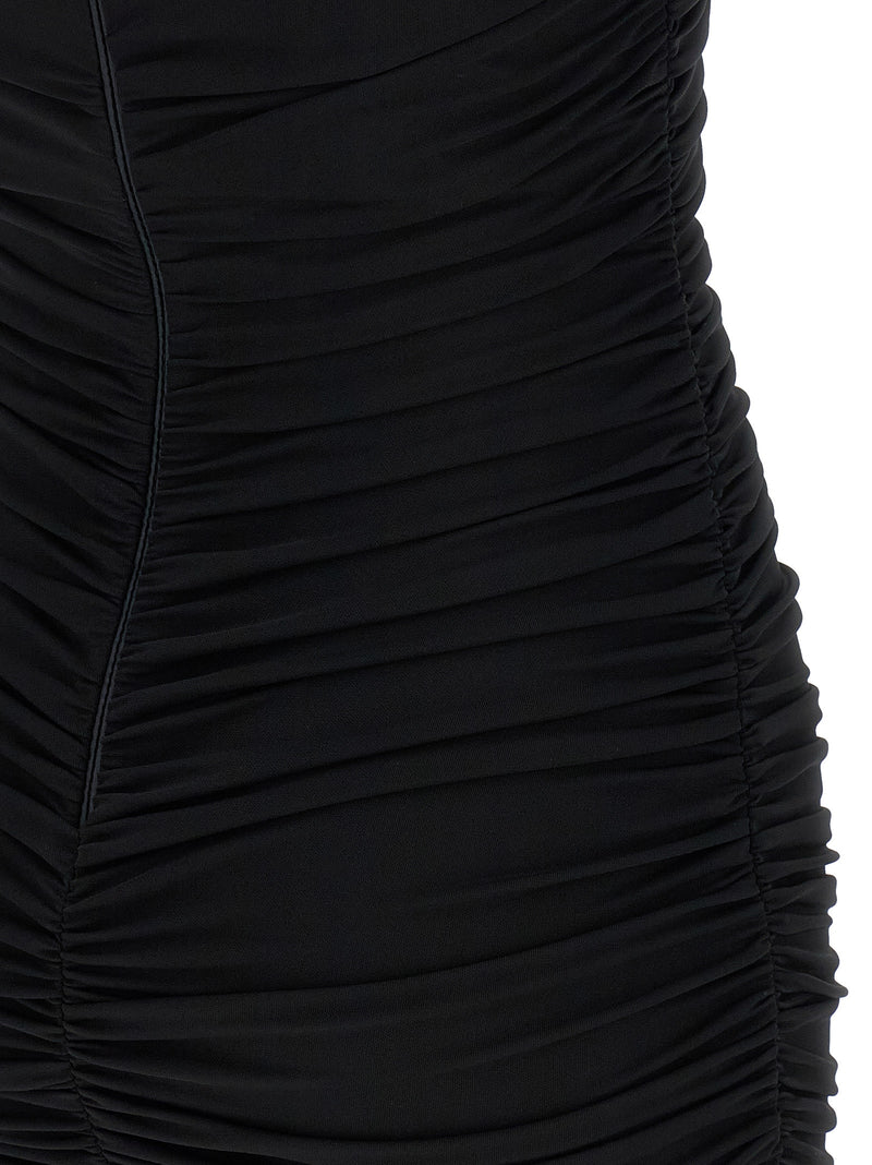 Robe courte Elisabetta Franchi noire en viscose