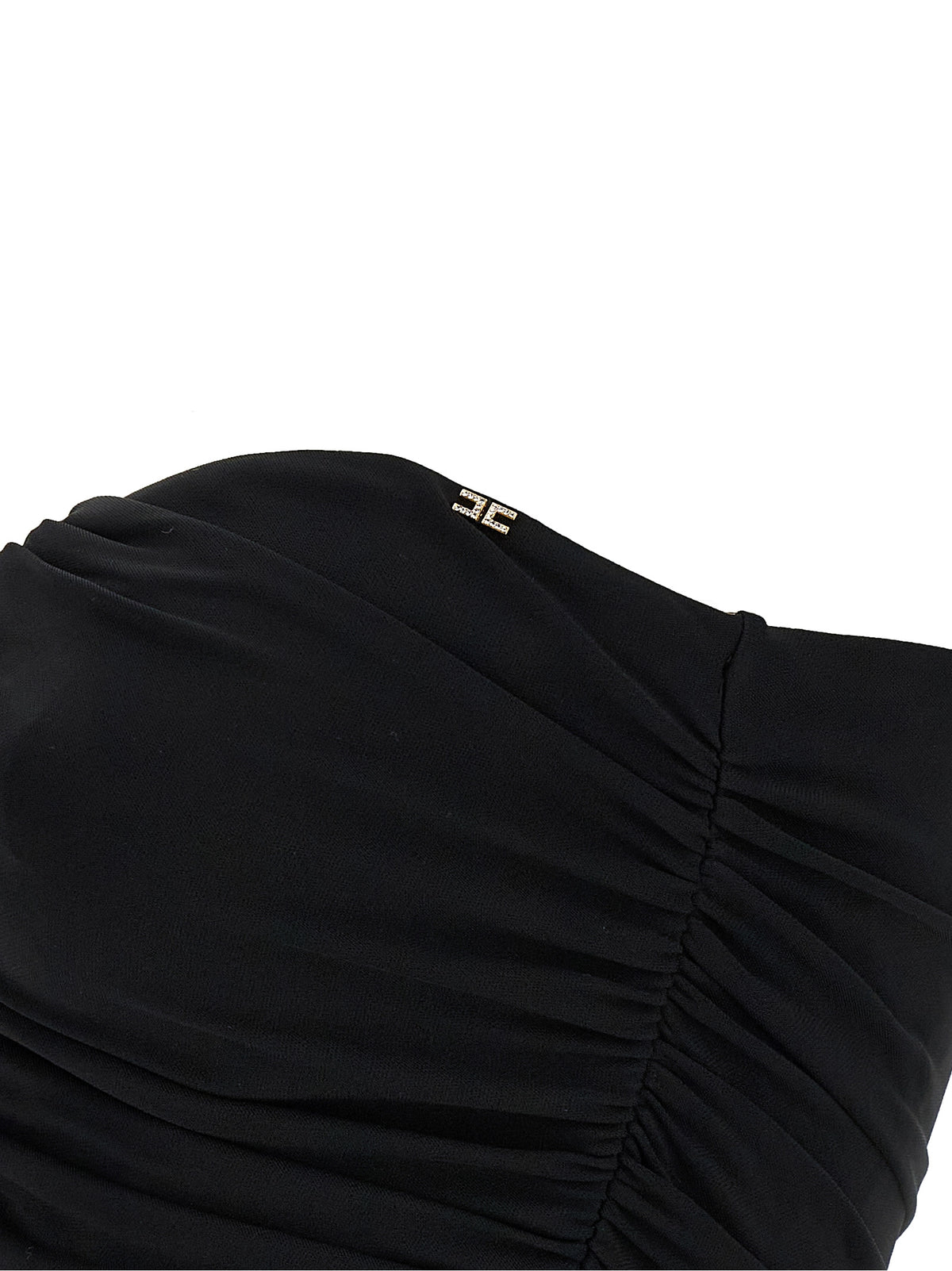 Robe courte Elisabetta Franchi noire en viscose