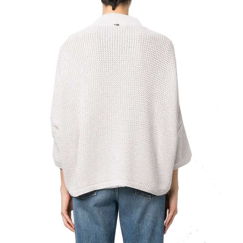 Herno Beige Cotton Cardigan for Women