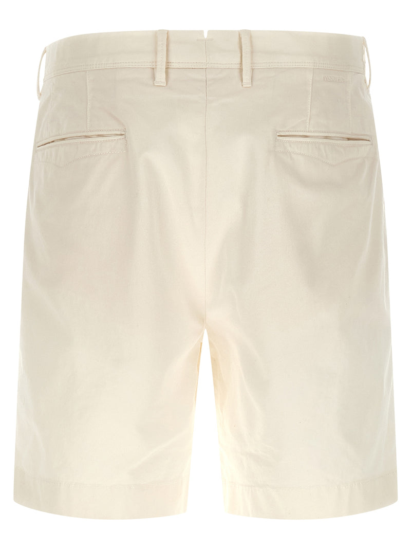 Incotex White Cotton Bermuda Shorts