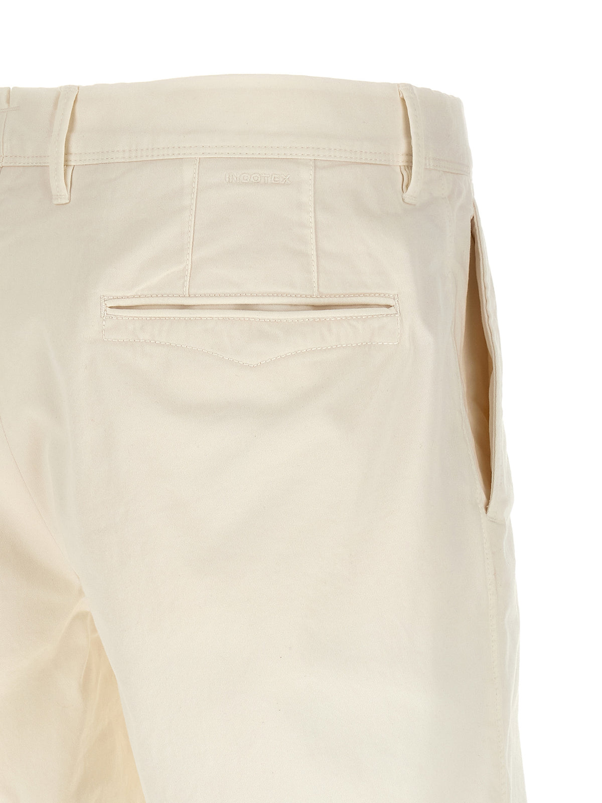 Shorts bermuda Incotex blancs en coton
