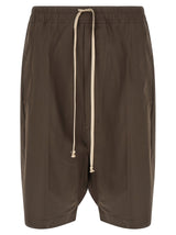 Bermuda en coton marron Rick Owens