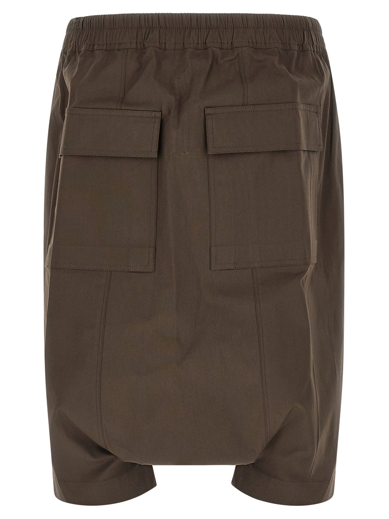 Bermuda en coton marron Rick Owens