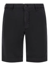 Incotex Model 11S215 Blue Cotton Bermuda Shorts
