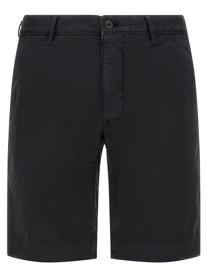 Incotex Blue Cotton Bermuda Shorts