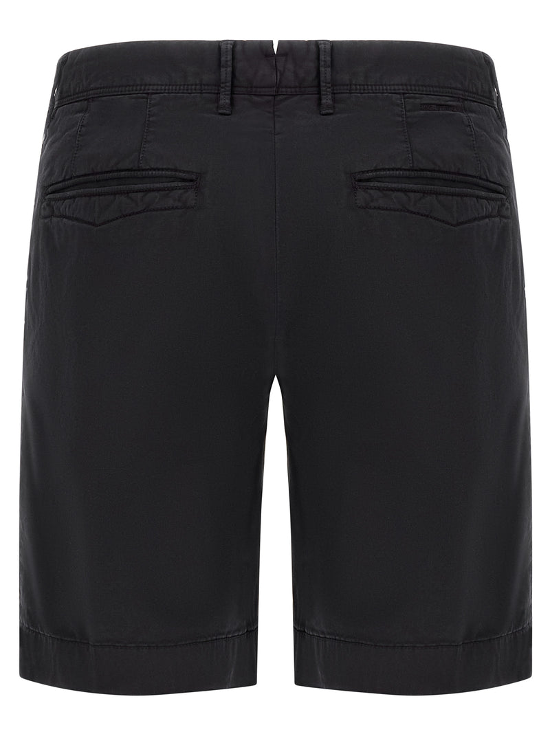 Incotex Blue Cotton Bermuda Shorts