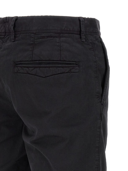 Incotex Blue Cotton Bermuda Shorts