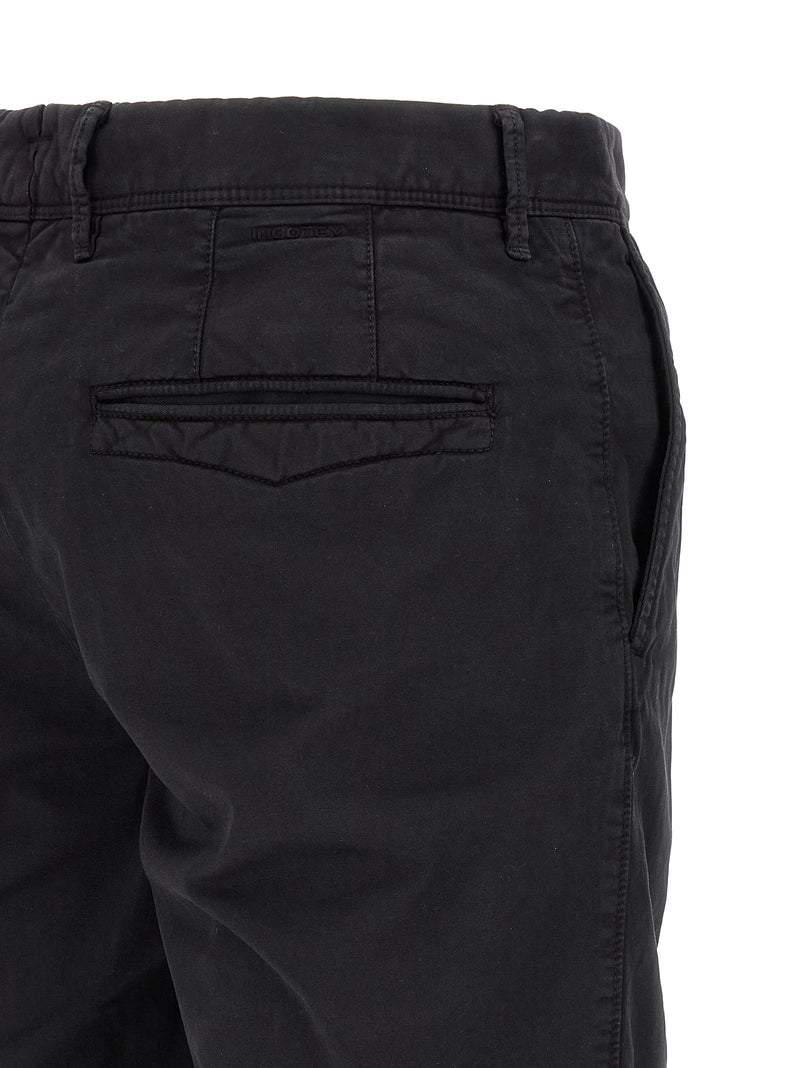 Incotex Blue Cotton Bermuda Shorts